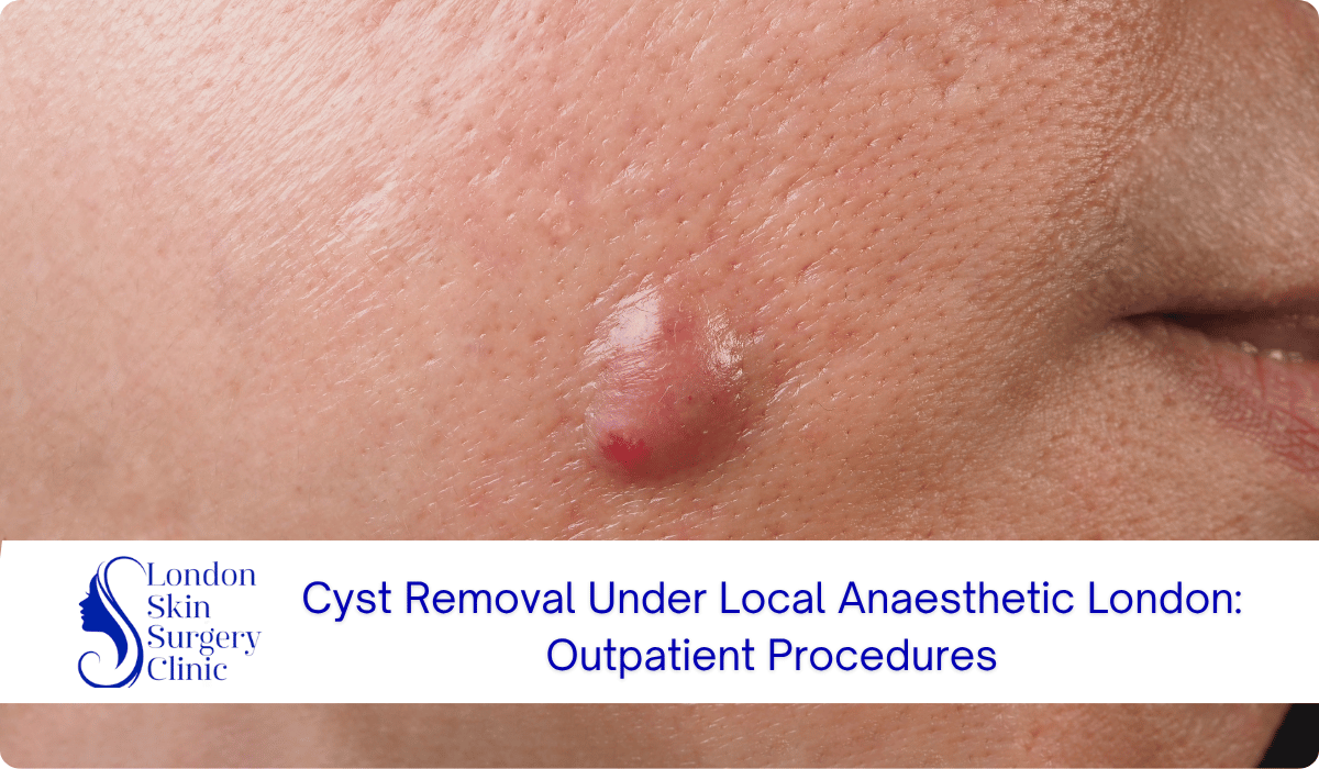 cyst removal local anaesthetic london outpatient